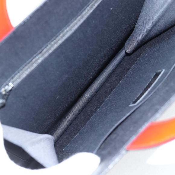 CHANEL Mademoiselle Choco Bar line Tote Bag Leather Red CC Auth 135950V - Picture 9 of 16